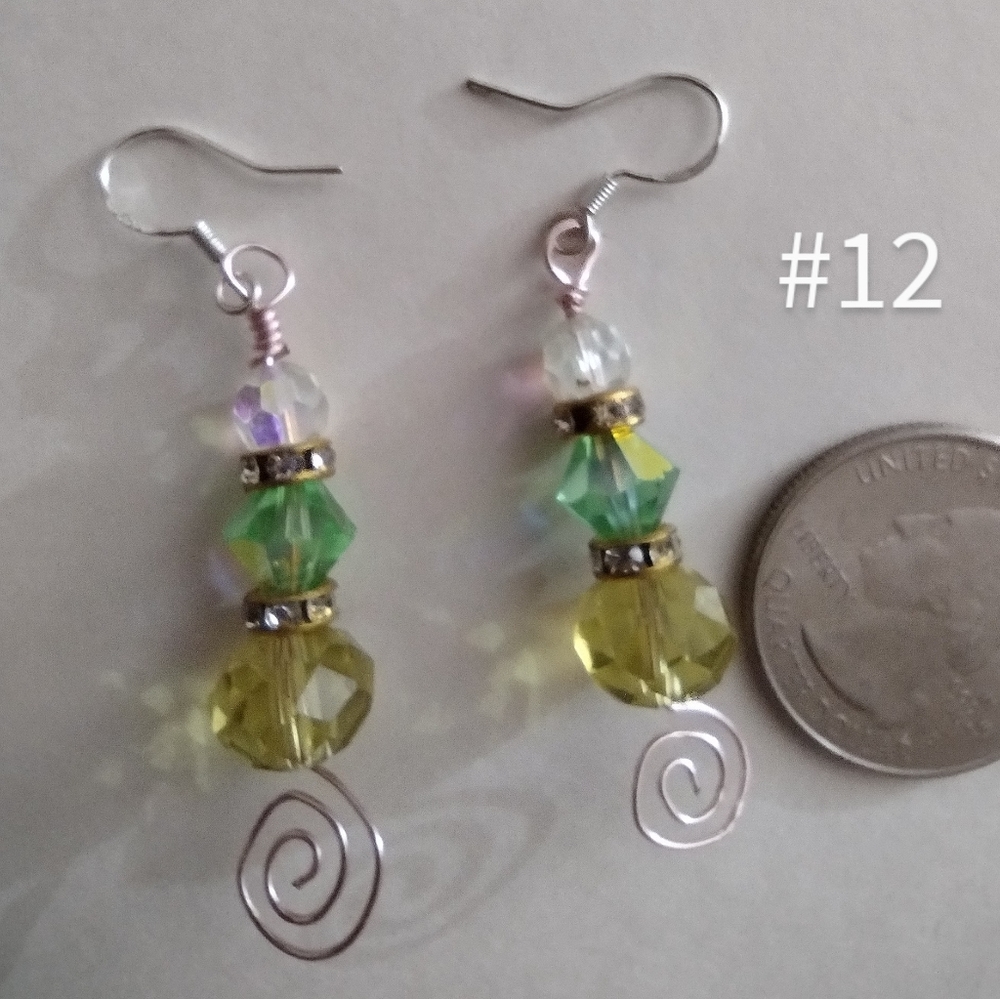 Beautiful pair of crystal earrings